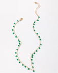 Emerald Droplet Necklace