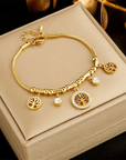 Charm Drop Tree Bracelet