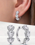Midnight Crown Hoop Earrings