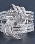 Multi-Row Knot Ring