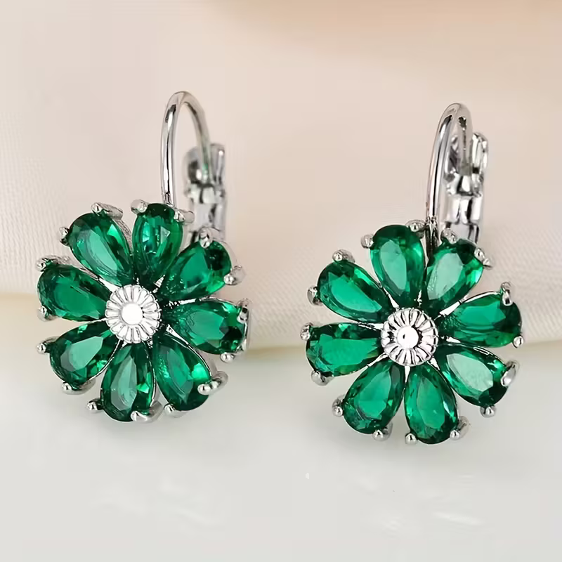 Sapphire Bloom Earrings