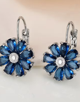 Sapphire Bloom Earrings