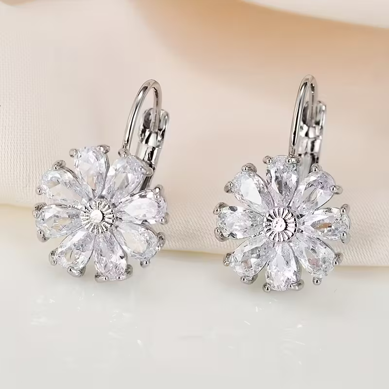 Sapphire Bloom Earrings