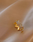 Adjustable Twin Heart Ring