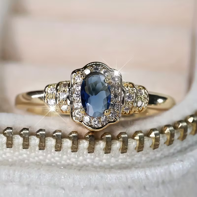 Halo Promise Ring
