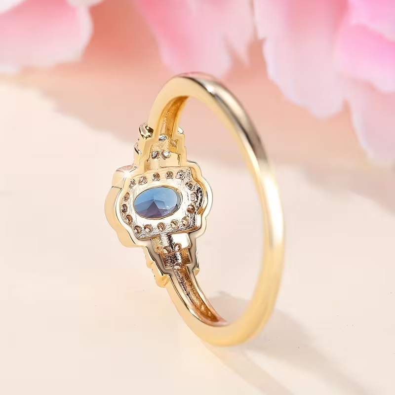 Halo Promise Ring
