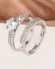 Twin Sapphire Crown Ring