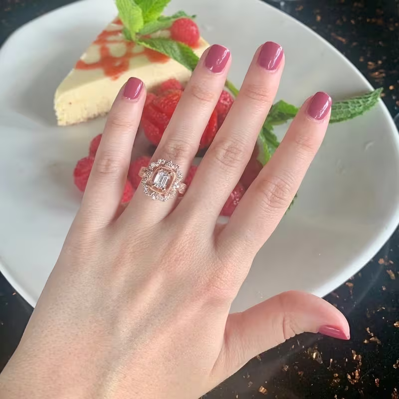 Vintage Crown Halo Ring