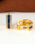Sapphire Baguette Earrings