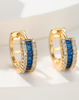 Sapphire Baguette Earrings