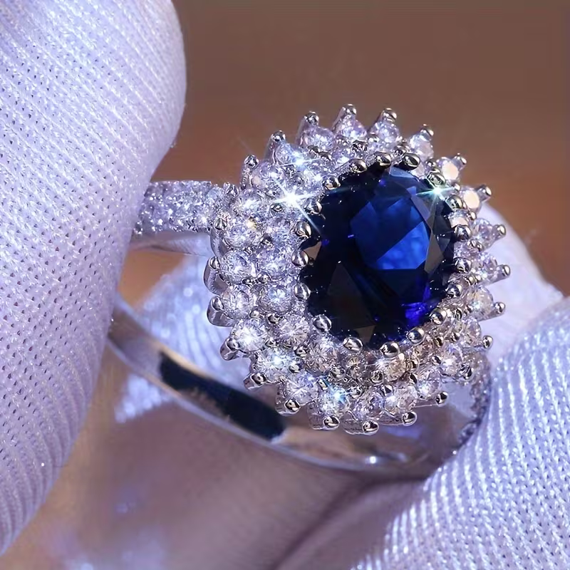 Midnight Sunburst Ring