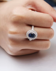 Midnight Sunburst Ring