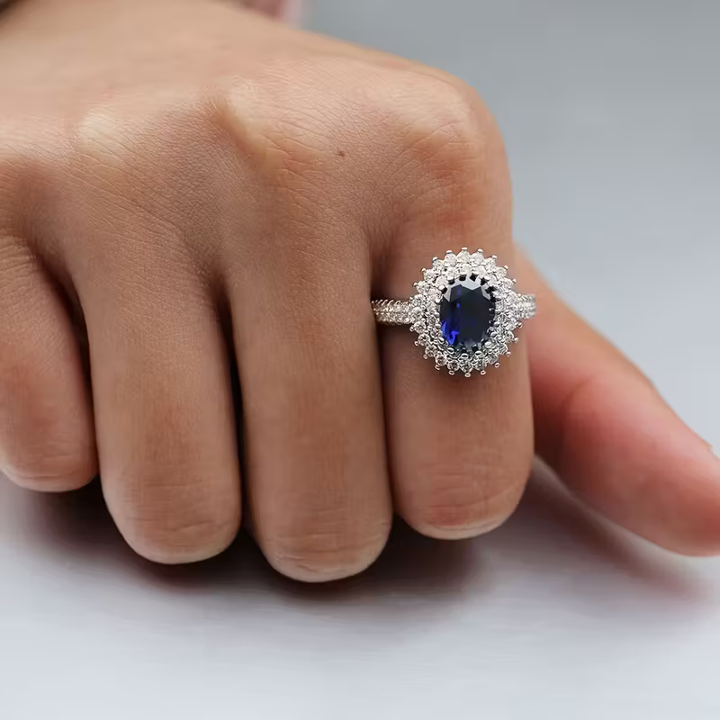Midnight Sunburst Ring