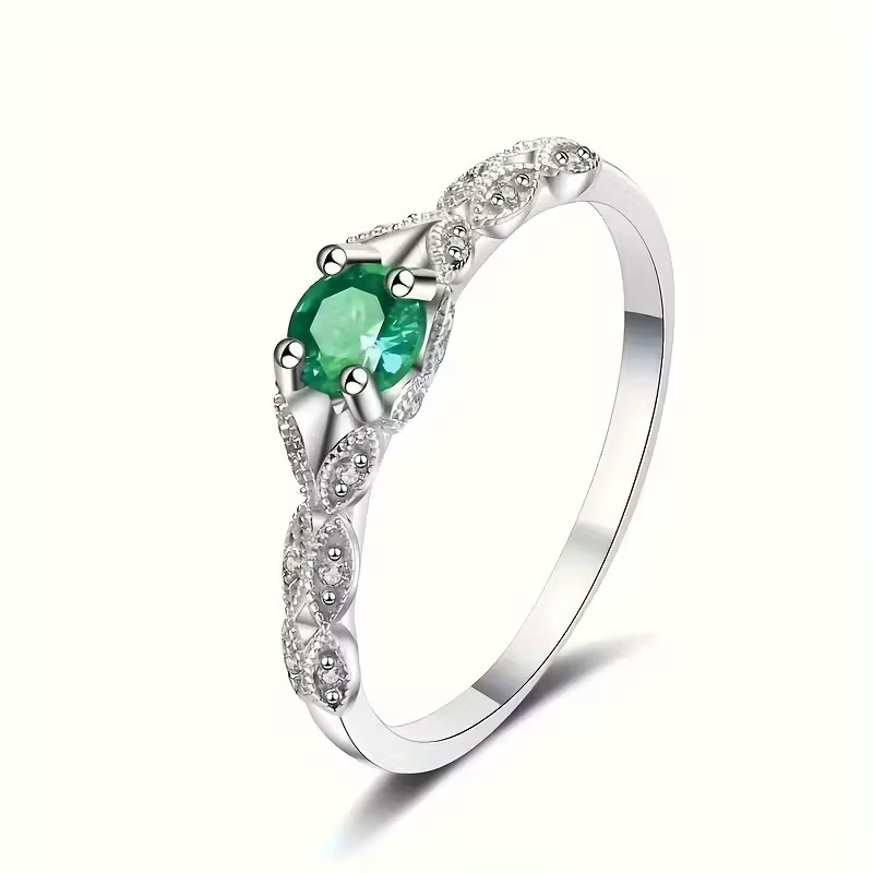 Sapphire Laurel Ring