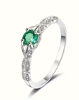 Sapphire Laurel Ring