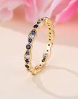 Sapphire Infinity Ring
