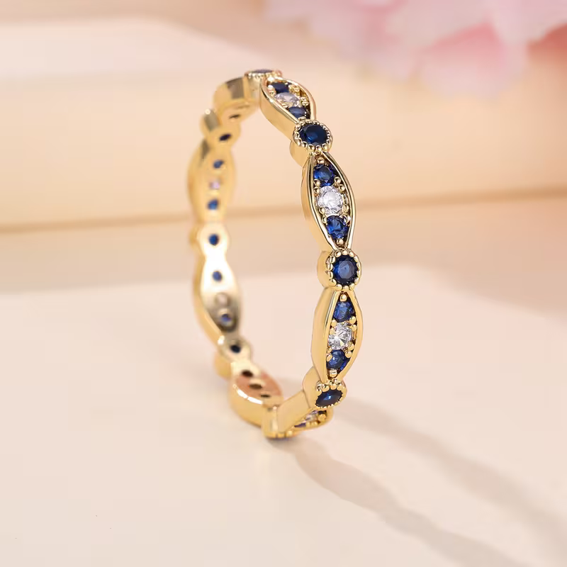 Sapphire Infinity Ring