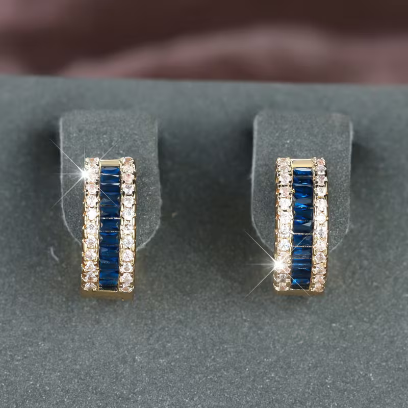 Regal Sapphire Earrings
