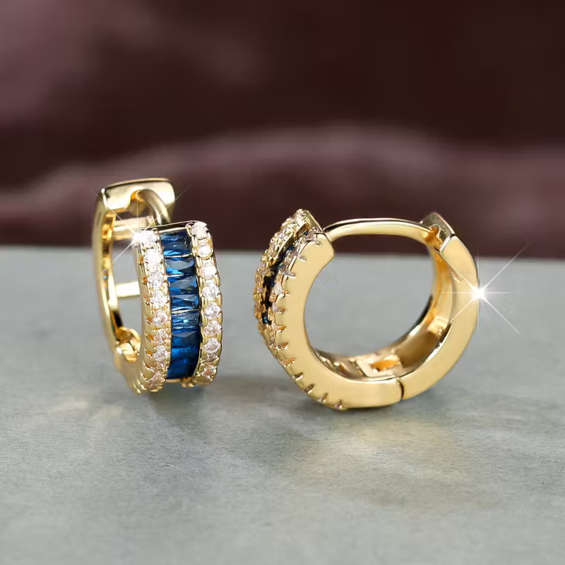 Regal Sapphire Earrings