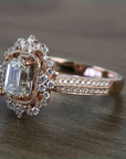 Vintage Crown Halo Ring