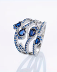 Sapphire Cascade Ring