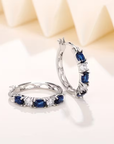 Sapphire Crest Earrings