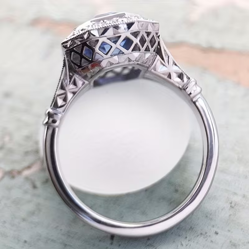 Azure Deco Ring