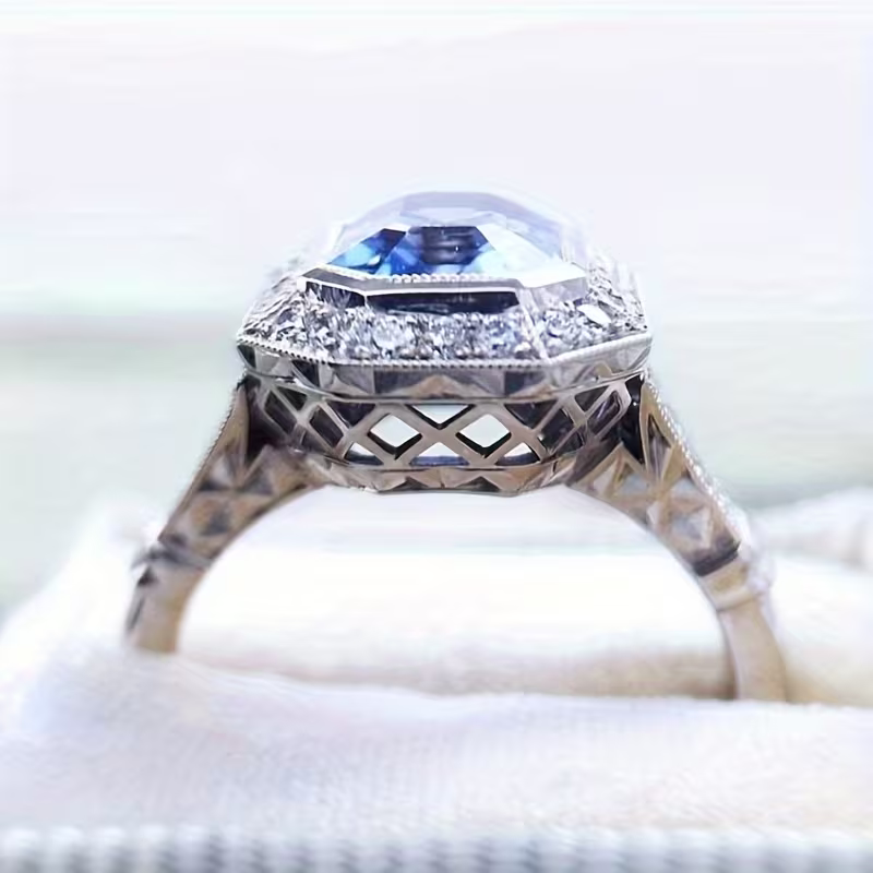 Azure Deco Ring