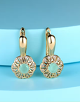 Turquoise Sunburst Earrings