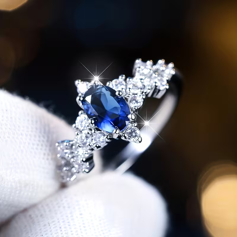 Sapphire Starlight Ring