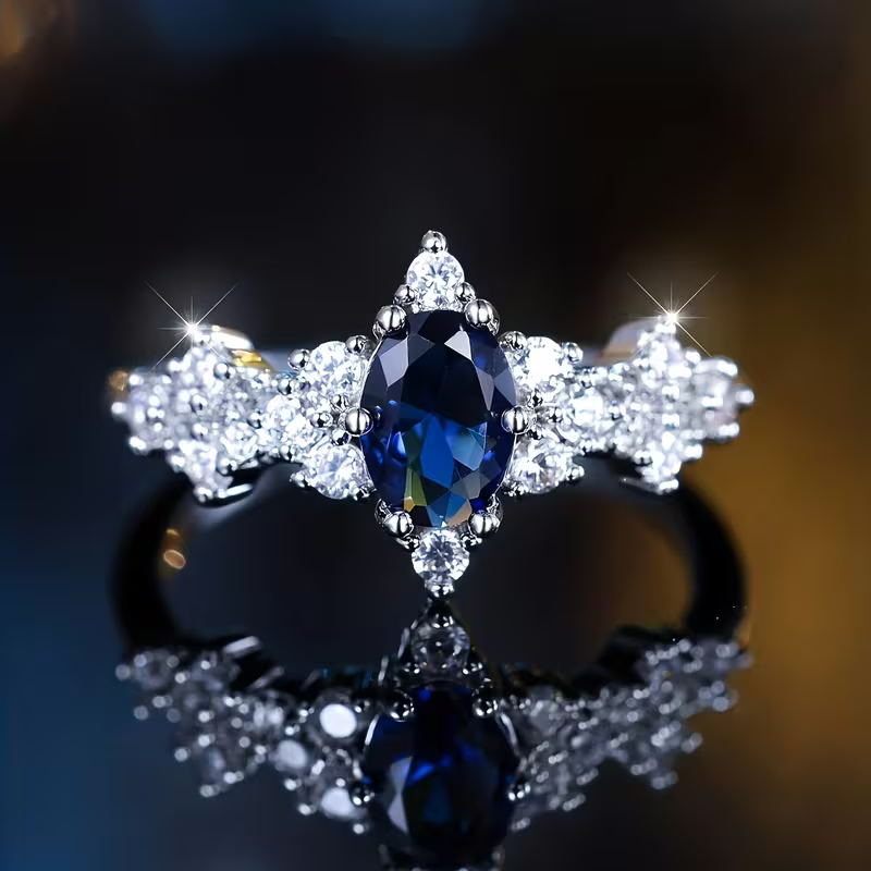 Sapphire Starlight Ring