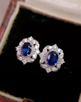 Sapphire Blossom Earrings