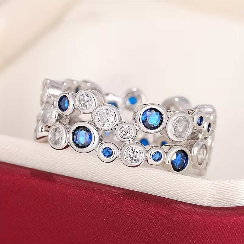 Sapphire Orbit Ring