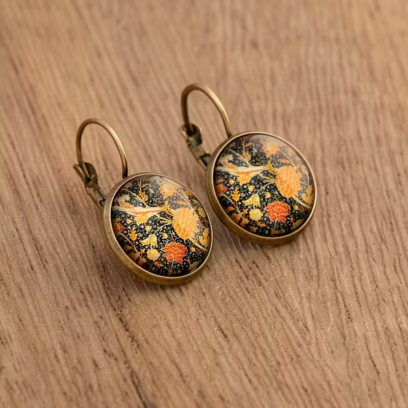 Floral Mosaic Earrings