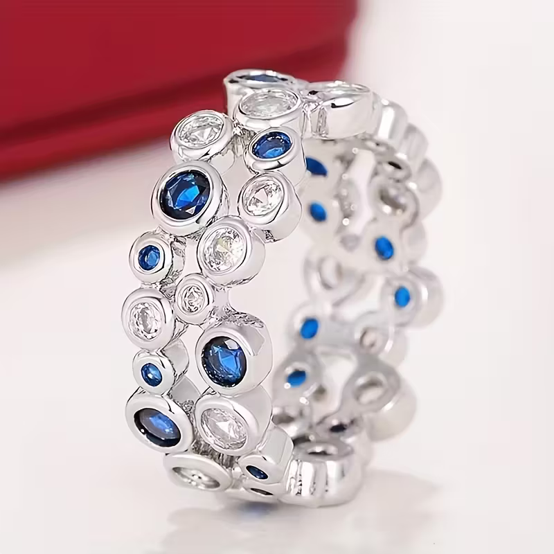 Sapphire Orbit Ring