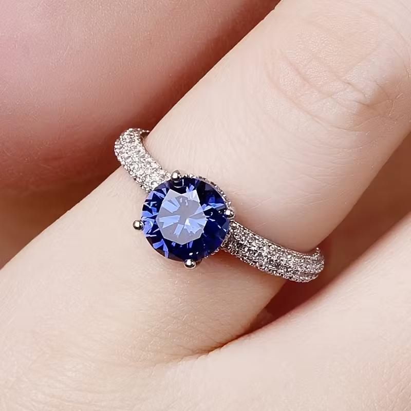 Tanzanite Solitaire Ring