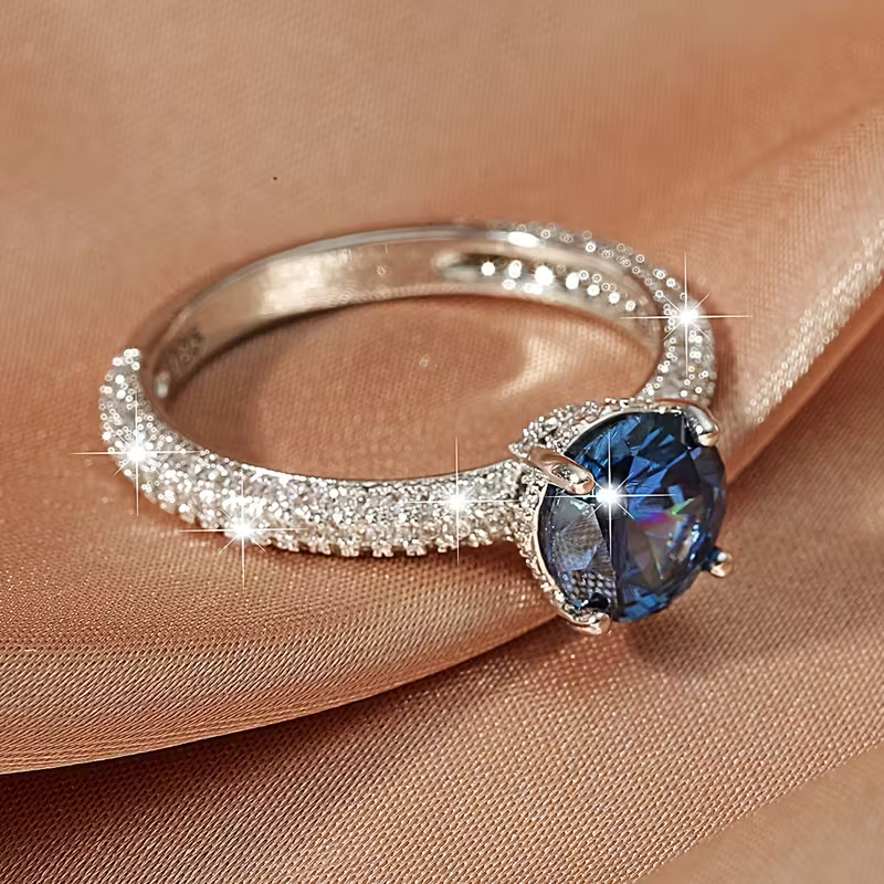 Tanzanite Solitaire Ring
