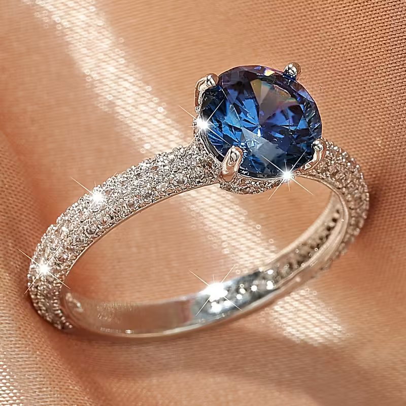 Tanzanite Solitaire Ring