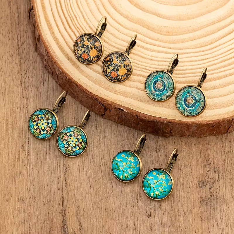 Floral Mosaic Earrings