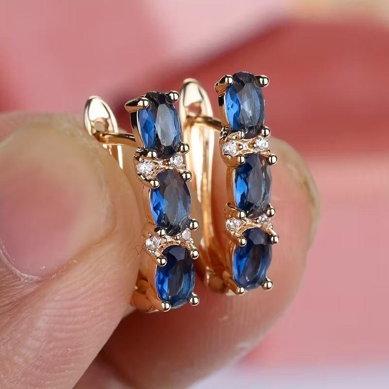 Marquis Hoop Earrings