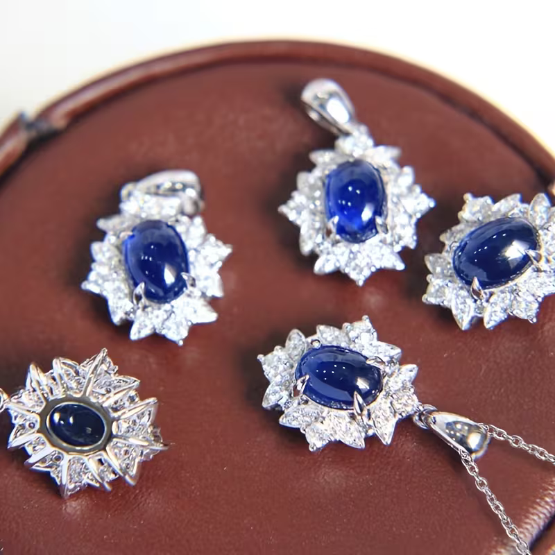 Sapphire Bloom Necklace