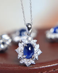 Sapphire Bloom Necklace