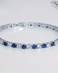 Sapphire Tennis Line Bracelet