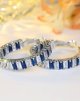 Baguette Eternity Earrings