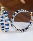 Baguette Eternity Earrings