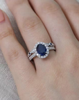Sapphire Duo Promise Ring