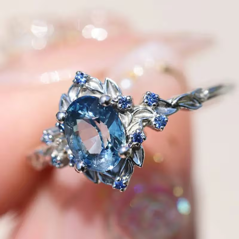 Sapphire Bloom Royale Ring