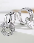 Crystal Loop Earrings