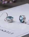 Blue Crystal Earrings