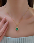 Emerald Wave Necklace